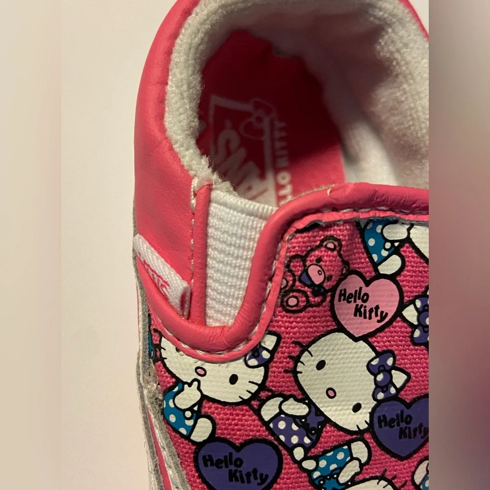 Vans Hello Kitty Pink and White Baby Walker Shoes
